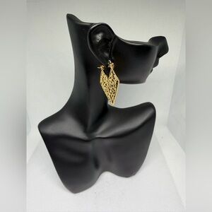 Elegant Gold Dangle Earrings stainless steel